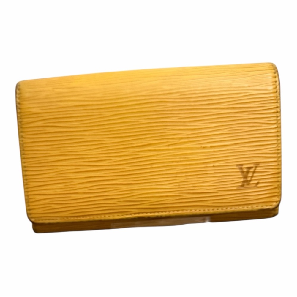 Louis Vuitton yellow epi wallet